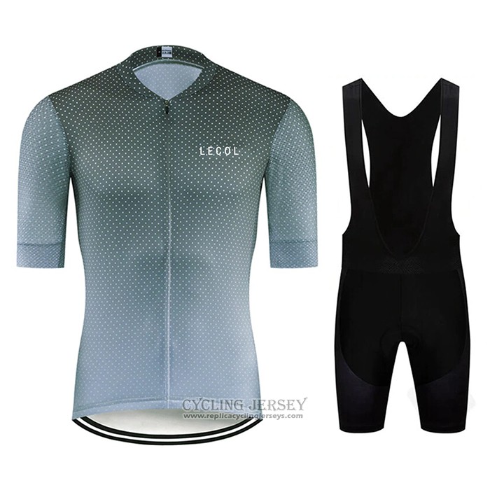 2020 Cycling Jersey Le Col Gray Short Sleeve And Bib Short